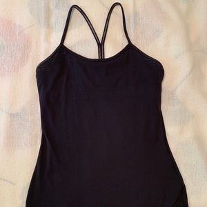 Lululemon Power Y Tank; sz 6; Black
